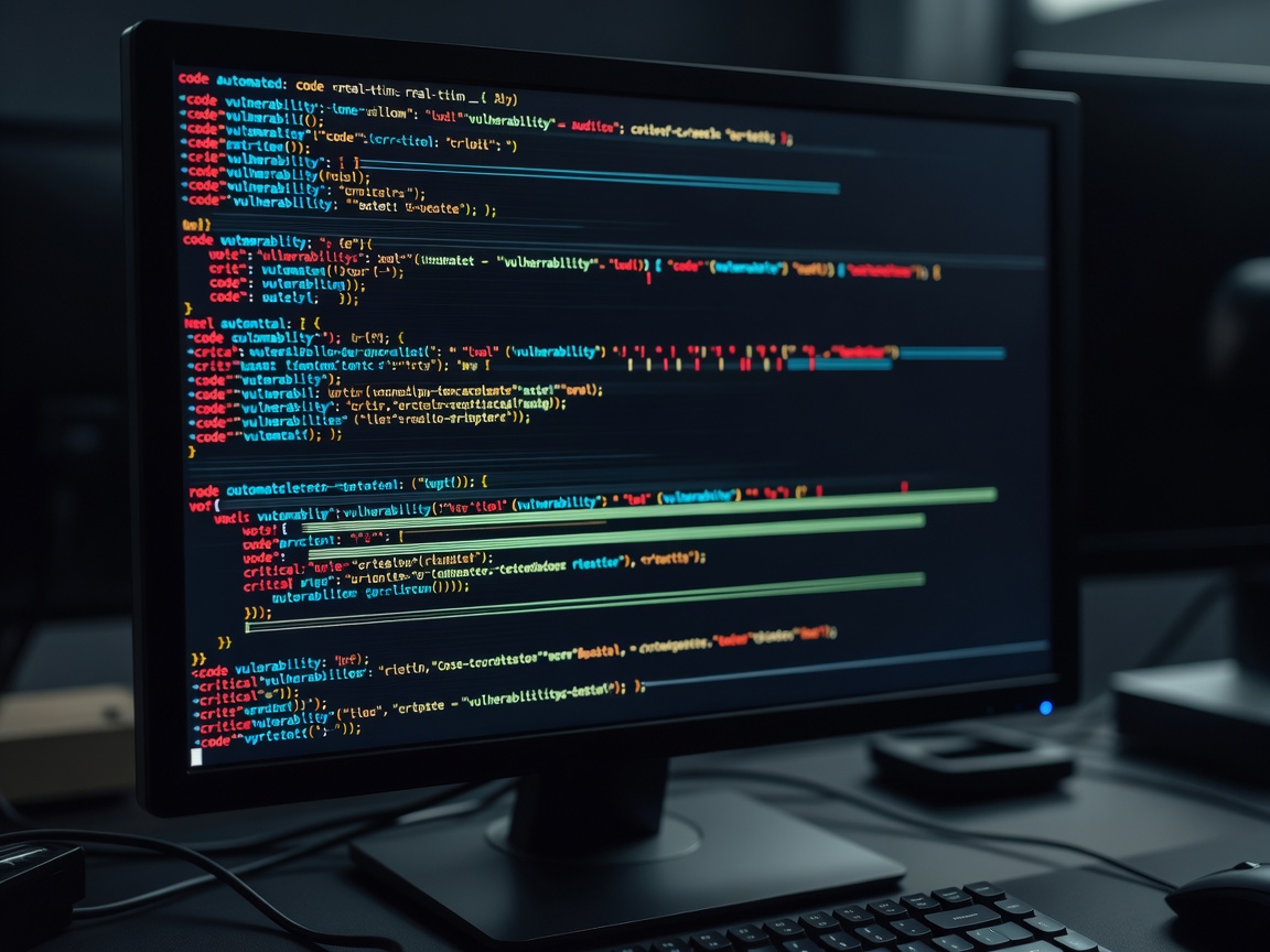 Developer terminal window executing real-time automated code vulnerability audit